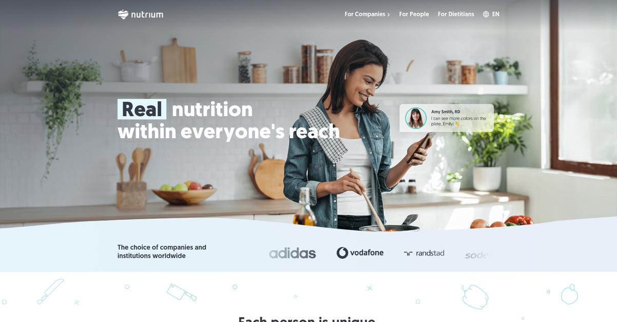 Nutrium Homepage