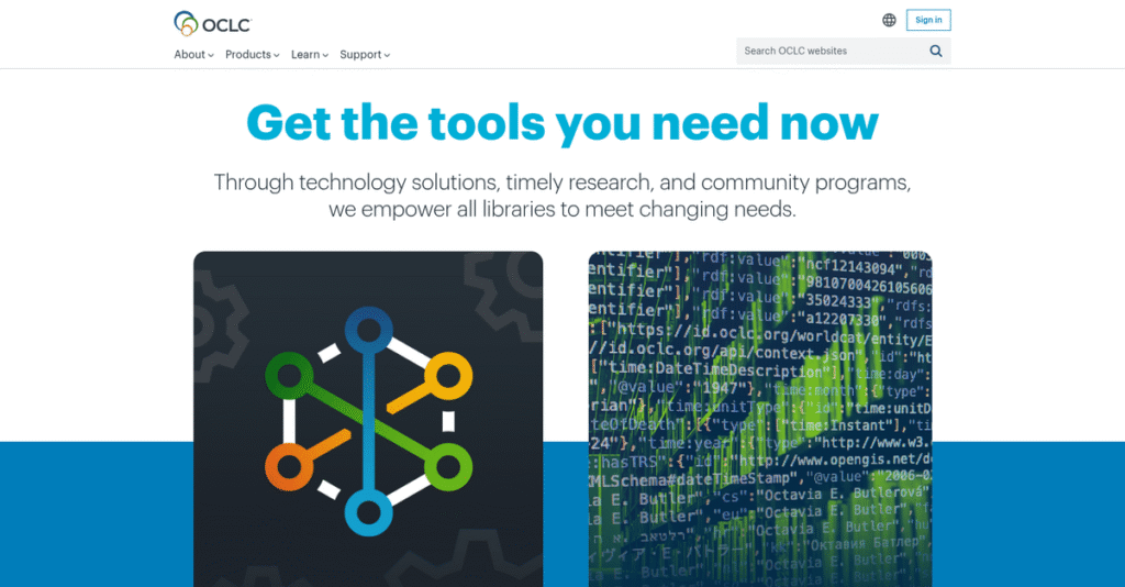 OCLC Homepage