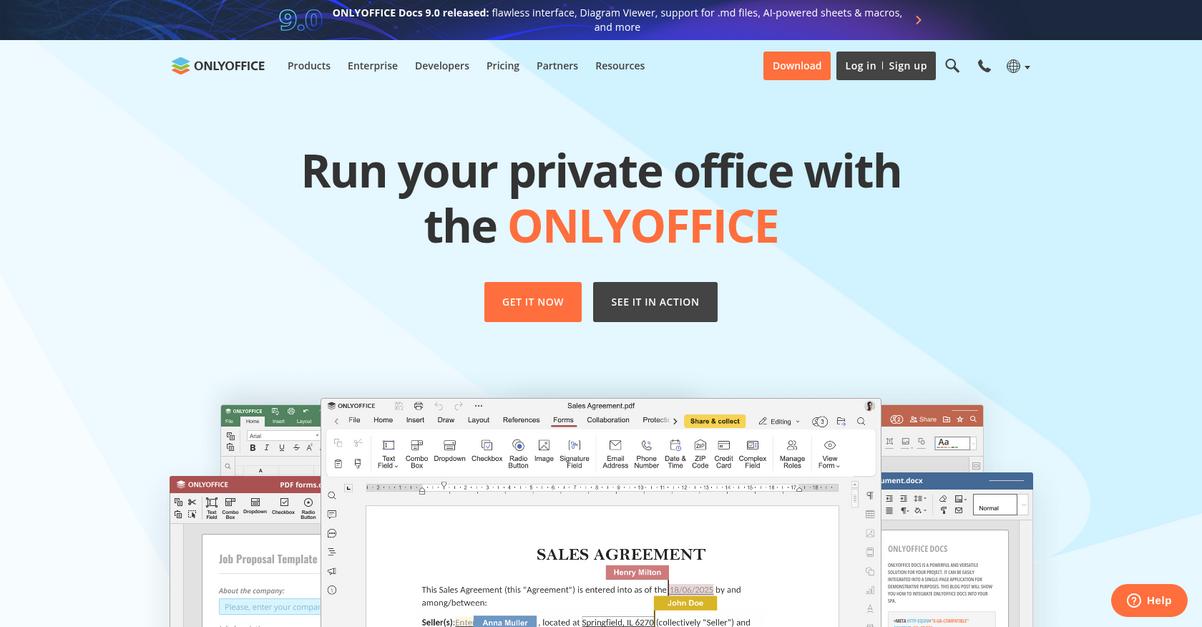 Onlyoffice Homepage