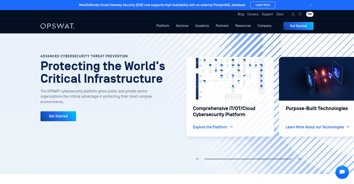 Opswat Homepage