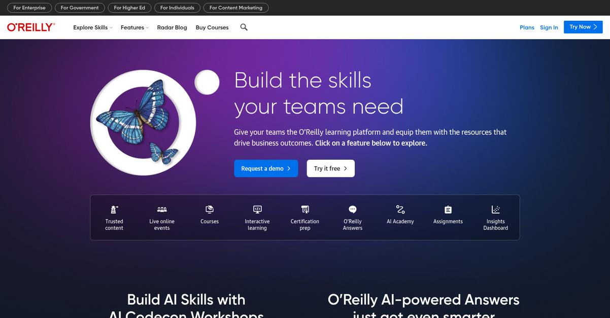 Oreilly Media Homepage