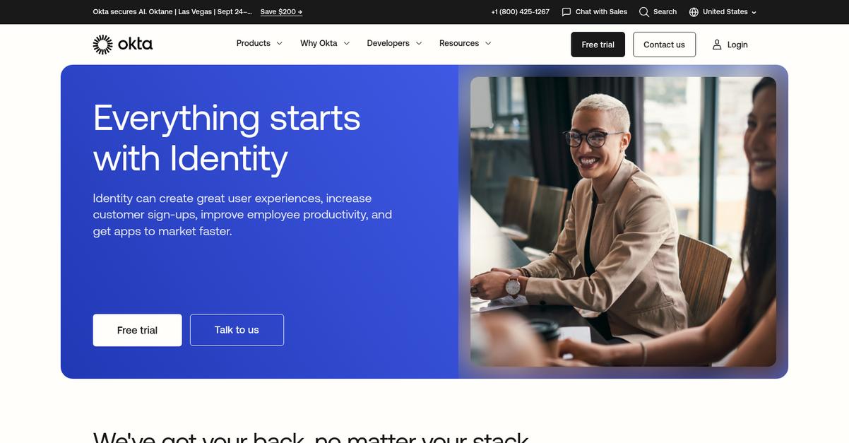 Okta Homepage