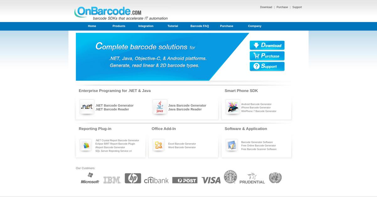 On Barcode Homepage