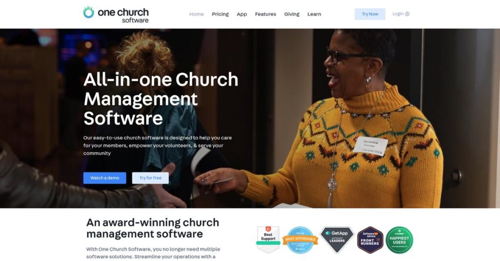 One Church Software Homepage