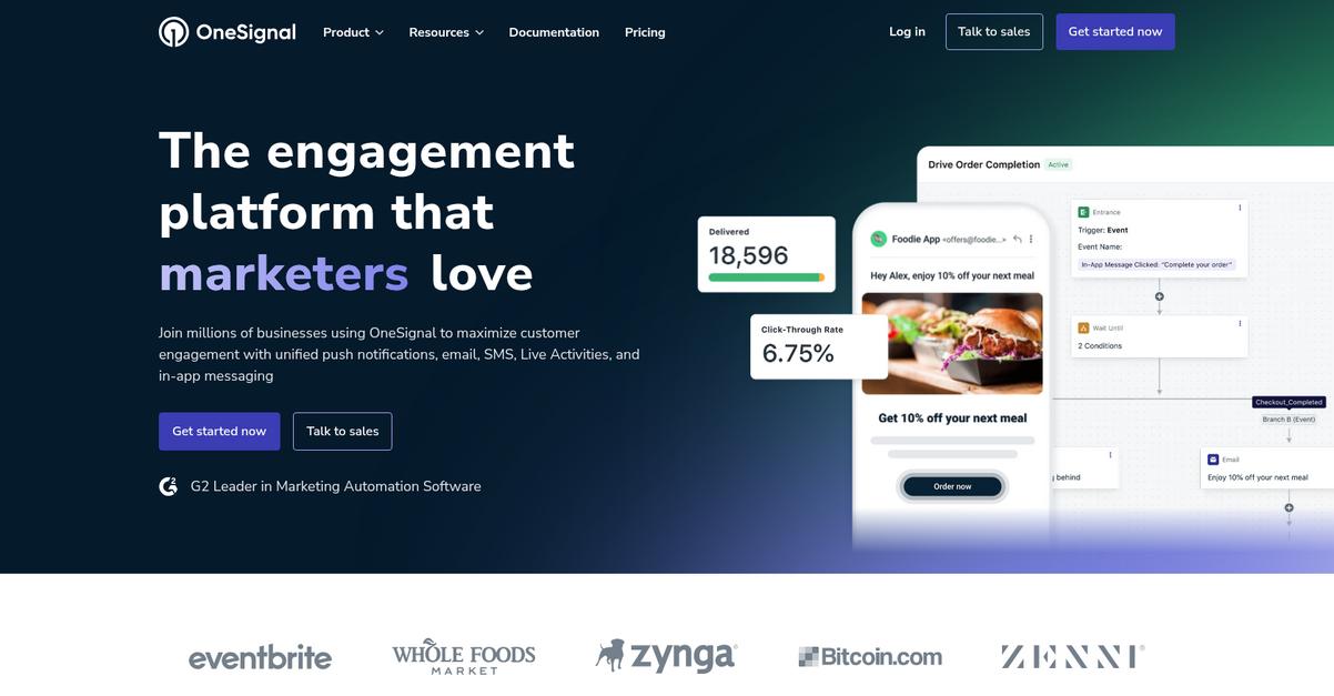 One Signal Homepage