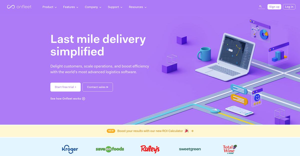 Onfleet Homepage