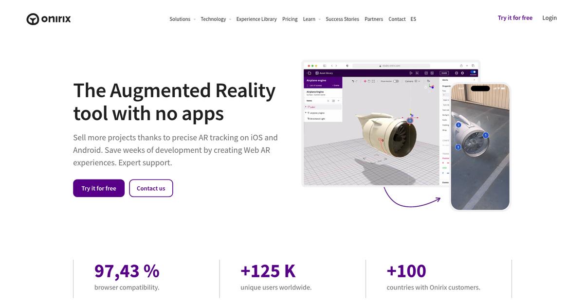 Onirix Homepage