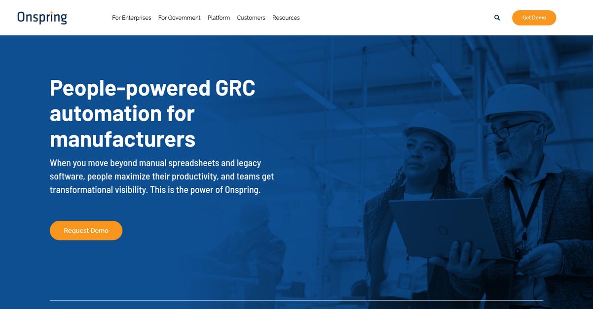 Onspring Homepage