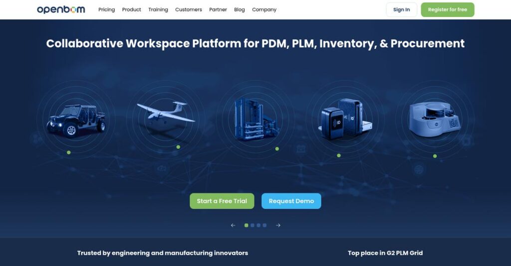 OpenBOM Homepage