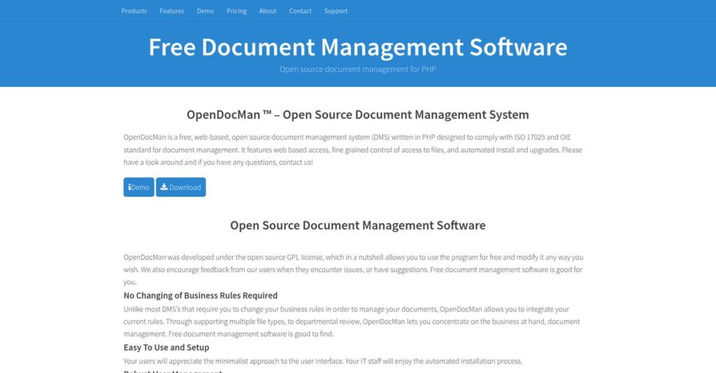 OpenDocMan Homepage