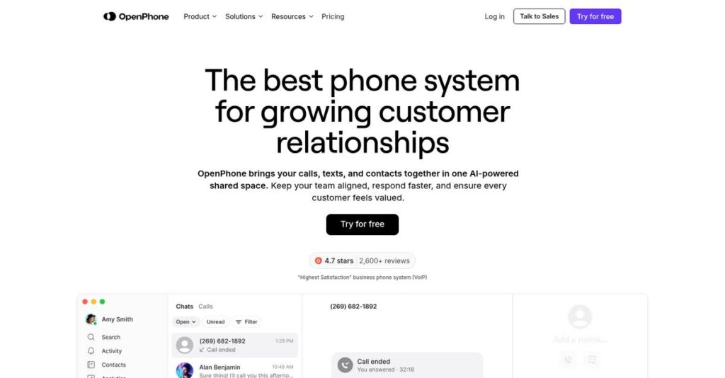 OpenPhone Homepage