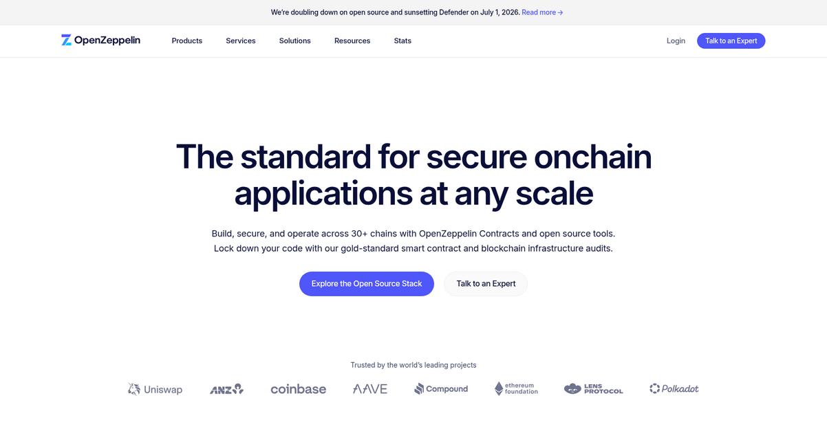 Open Zeppelin Homepage