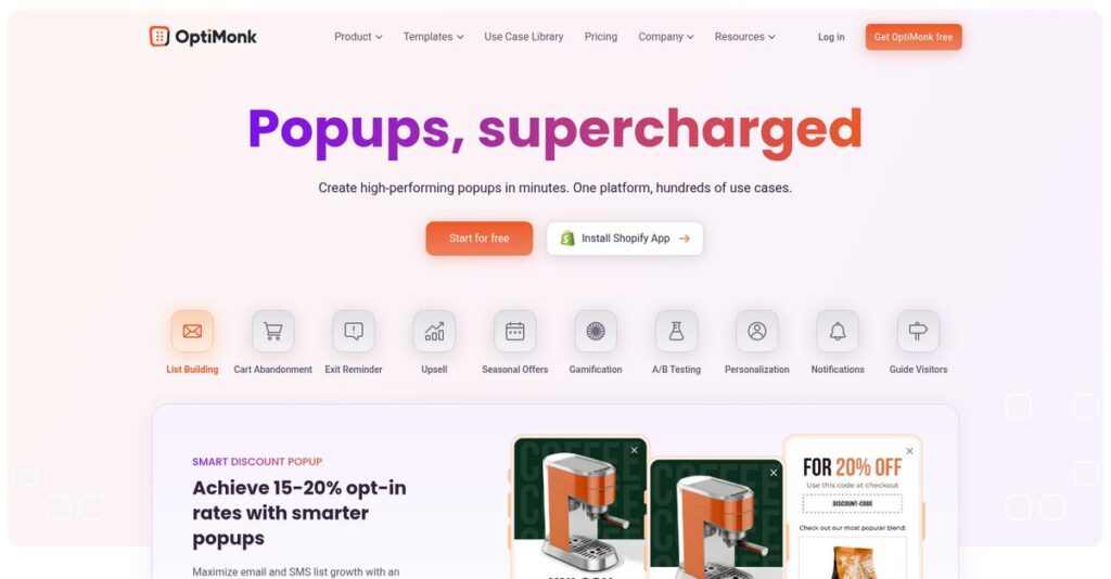 OptiMonk Homepage