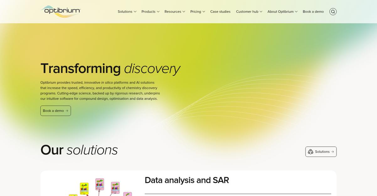 Optibrium Homepage