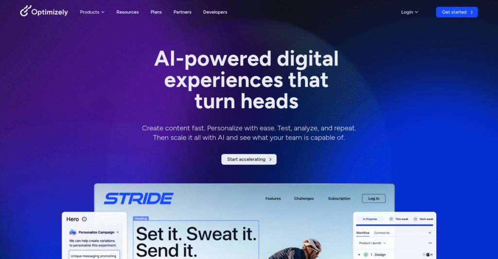 Optimizely Homepage