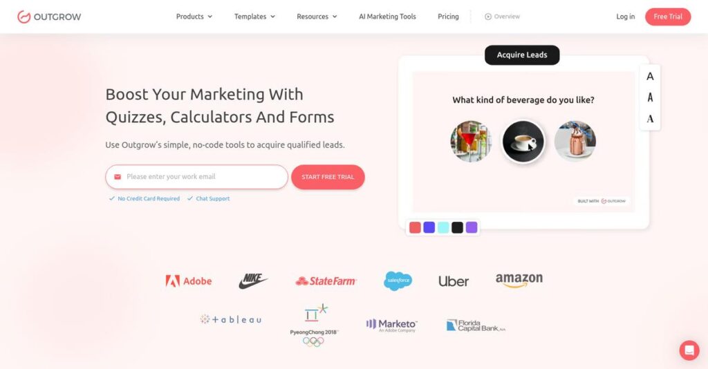 Outgrow Homepage