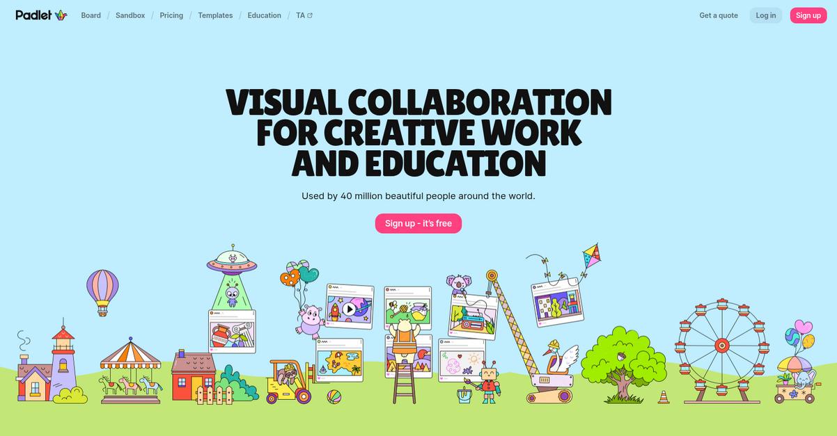 Padlet Homepage