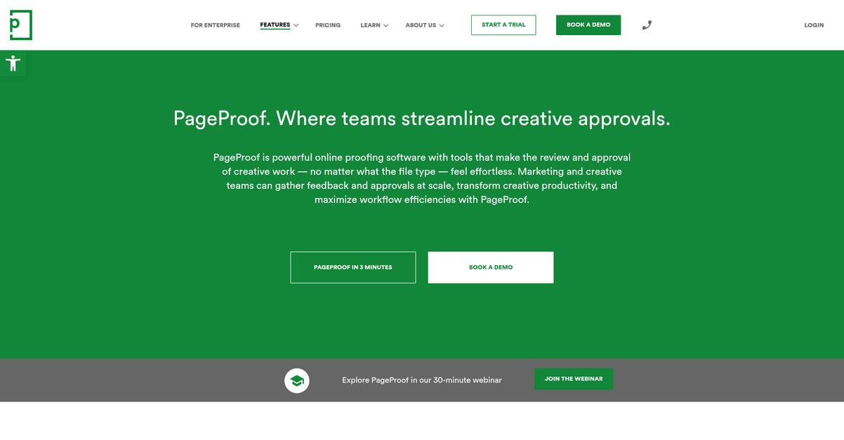 Page Proof Homepage