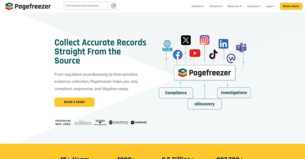 Pagefreezer Homepage