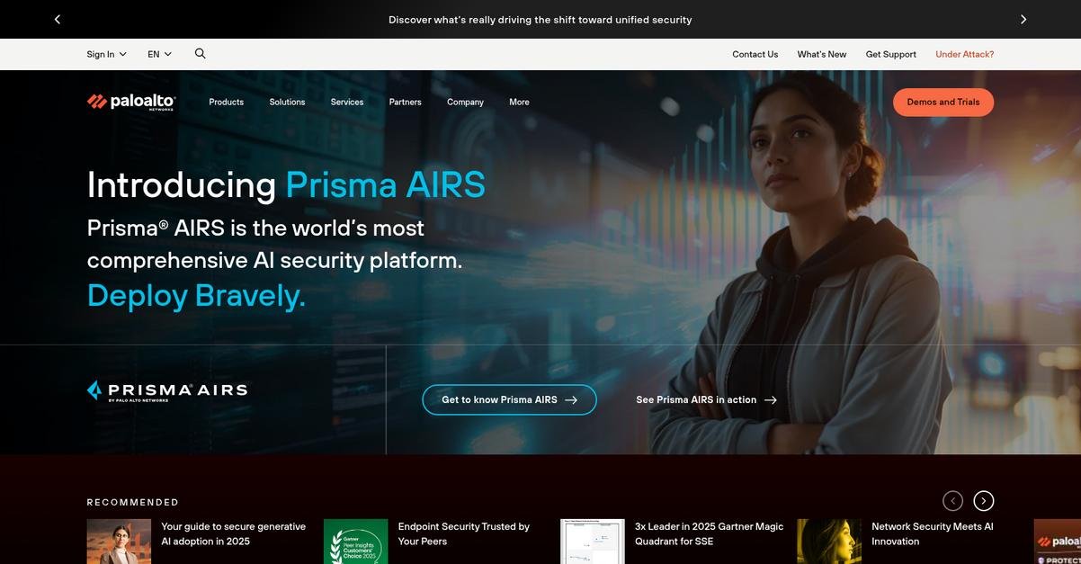 Palo Alto Networks Homepage