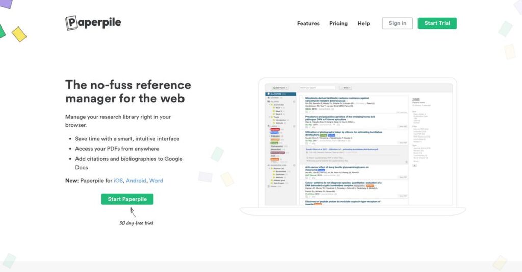 Paperpile Homepage