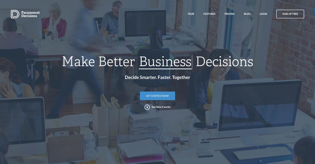 Paramount Decisions Homepage
