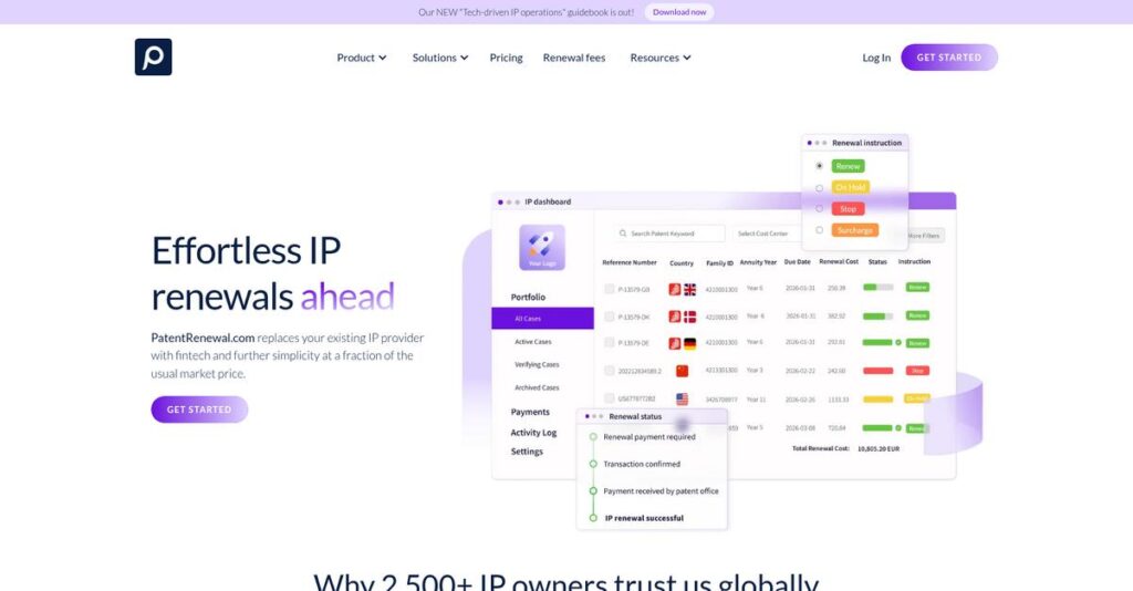 PatentRenewal.com Homepage