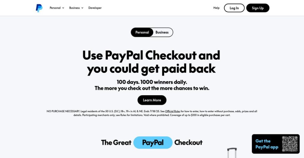 PayPal Homepage