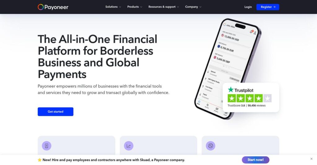 Payoneer Homepage