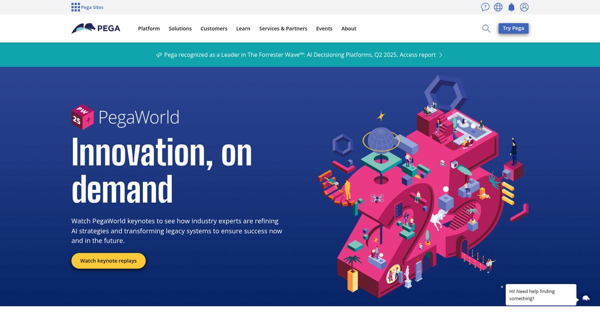 Pega Homepage