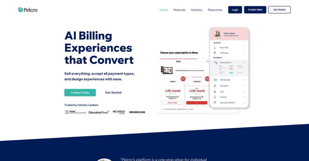 Pelcro Homepage