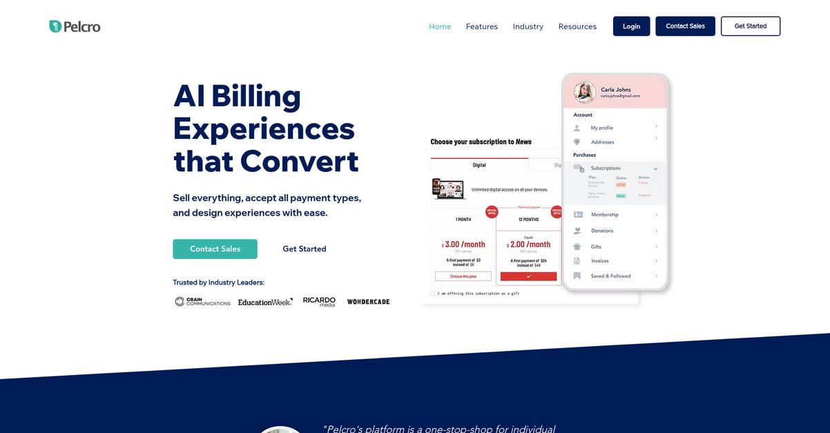 Pelcro Homepage