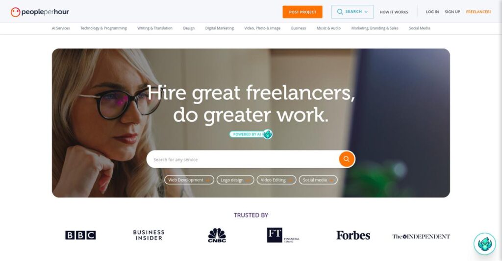 PeoplePerHour Homepage