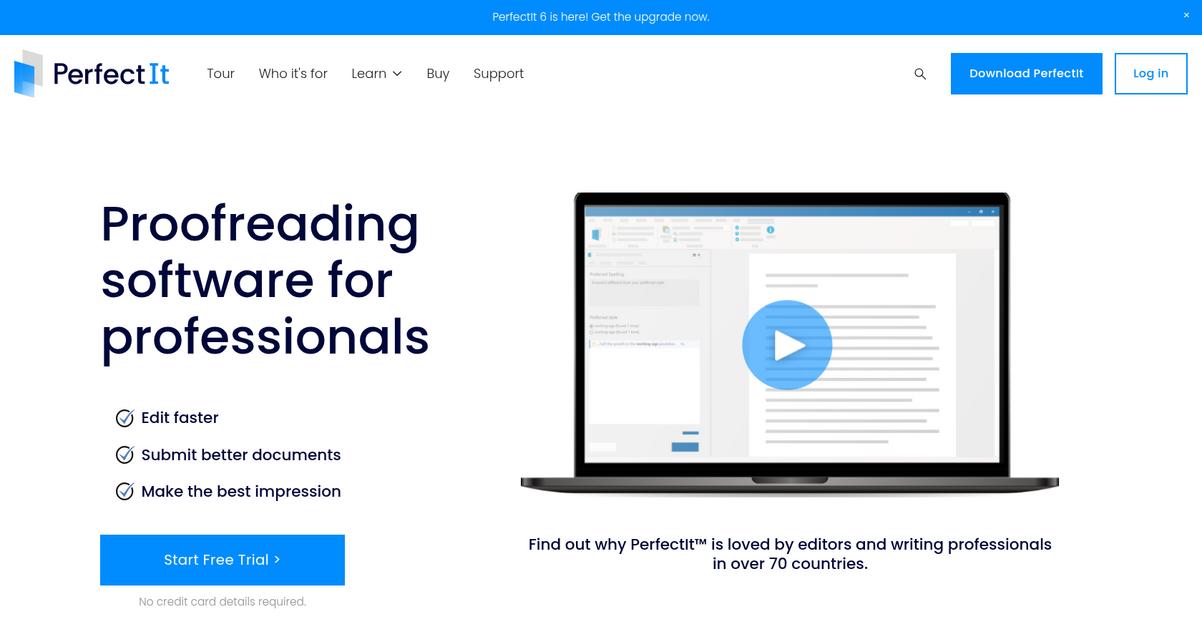 Perfect It Homepage