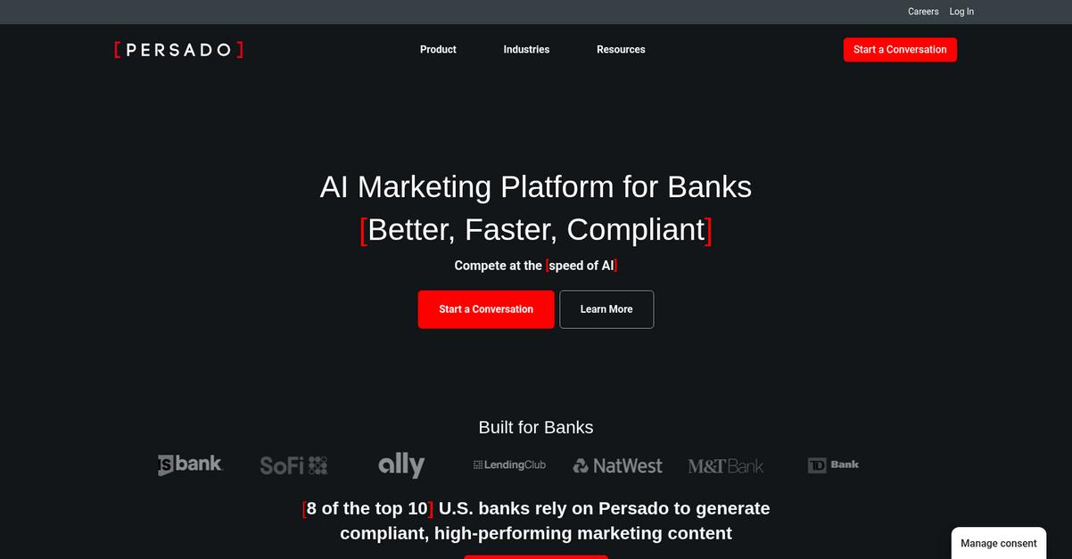 Persado Homepage
