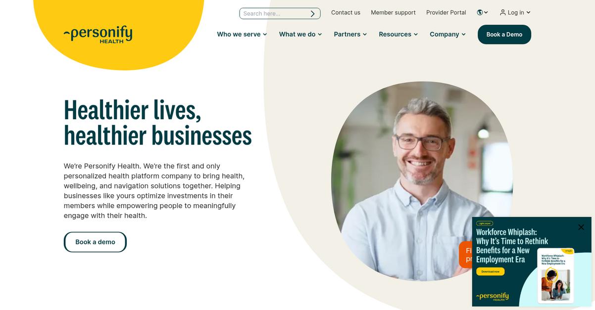 Personify Health Homepage