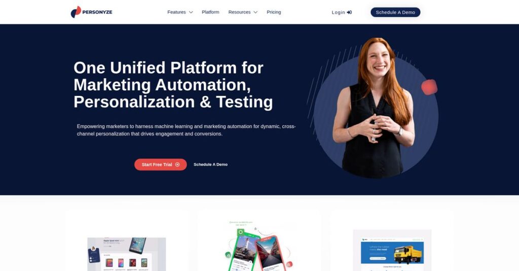 Personyze Homepage