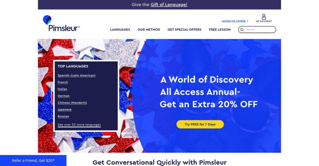 Pimsleur Homepage