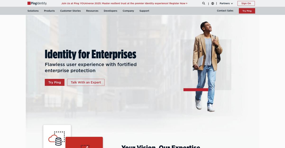 Ping Identity Homepage