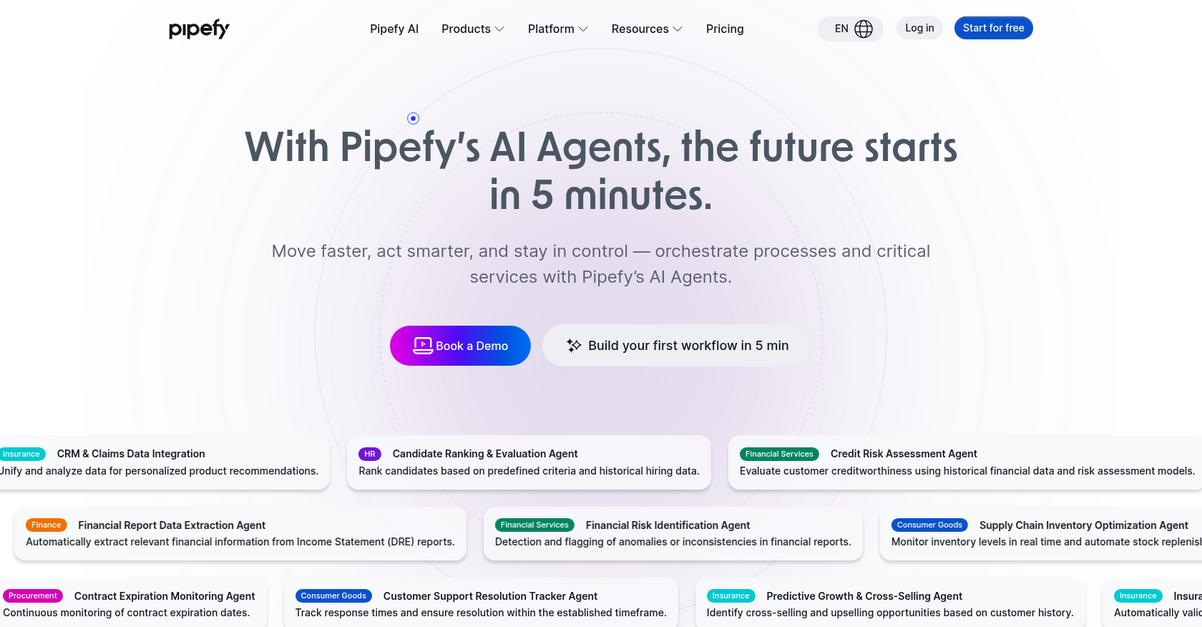 Pipefy Homepage