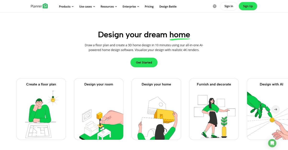 Planner 5d Homepage