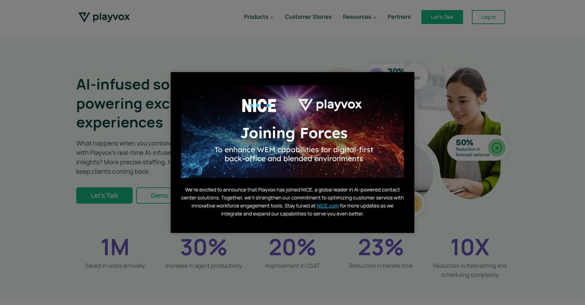 Playvox Homepage