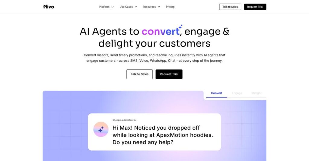 Plivo Homepage