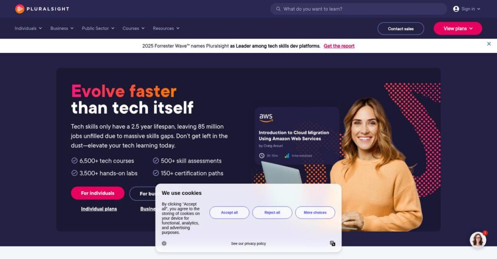 Pluralsight Homepage