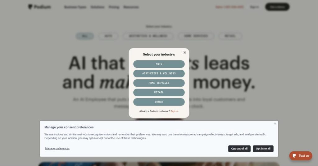 Podium Homepage