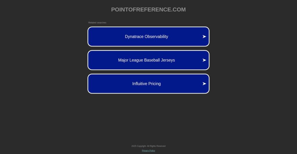 Point of Reference Homepage