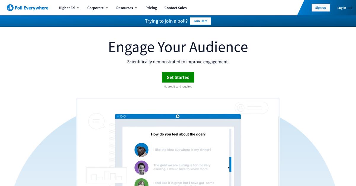 Poll Everywhere Homepage