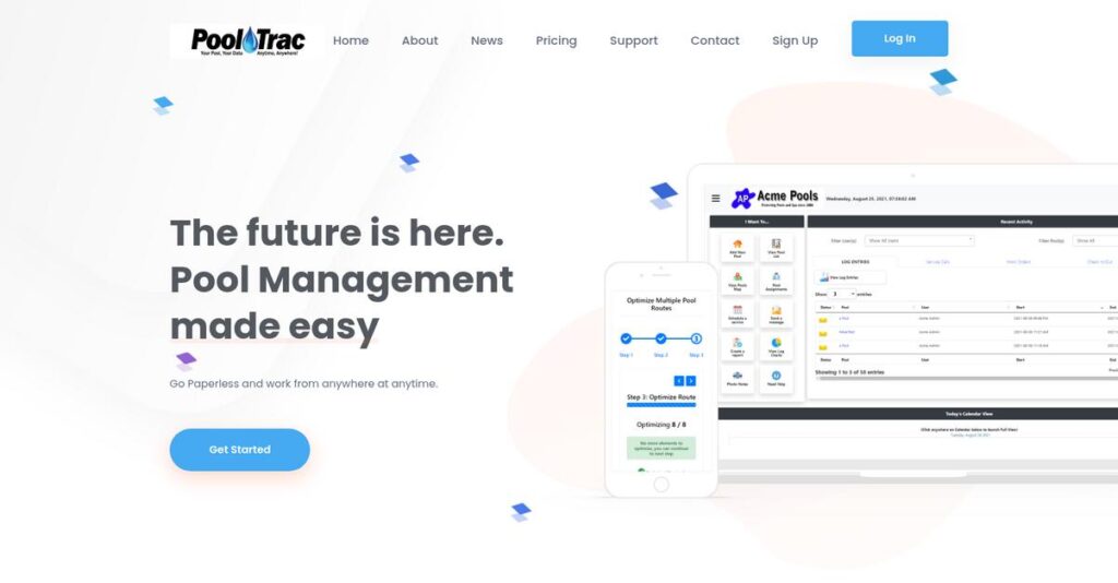 PoolTrac Homepage
