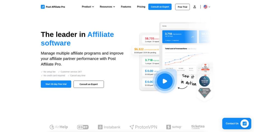 Post Affiliate Pro Homepage