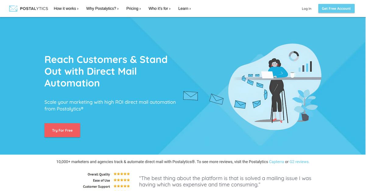 Postalytics Homepage